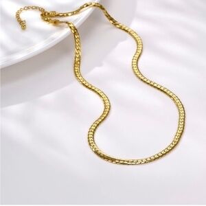 Gold 18k Gold Plated Snake Necklace